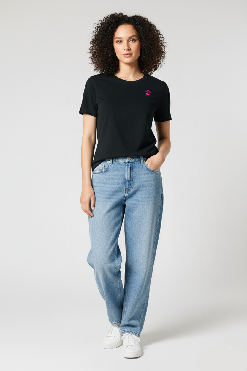 FRANK - T-shirt Donna in Maglia – Fit Morbido G1015