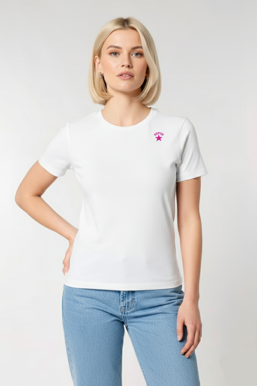 FRANK - T-shirt Donna in Maglia – Fit Morbido G1015