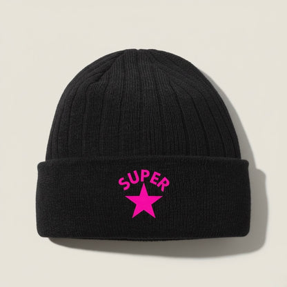 JHONNY - Beanie Unisex in Maglia con Fodera Thinsulate™ – Nero Classico G1016 - SUPERSTARS SHOP