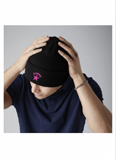 JHONNY - Beanie Unisex in Maglia con Fodera Thinsulate™ – Nero Classico G1016 - SUPERSTARS SHOP
